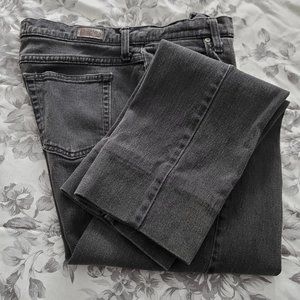 Jeans Black Lee Riders Relaxed Fit Size 14 Long Straight Leg